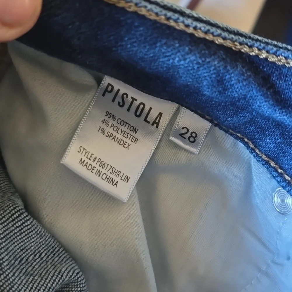 Pistola Classic Blue Denim Jeans Sz 28 Womans - Picture 5 of 5